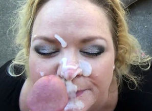 Mature Milf Getting her Face Creamed
